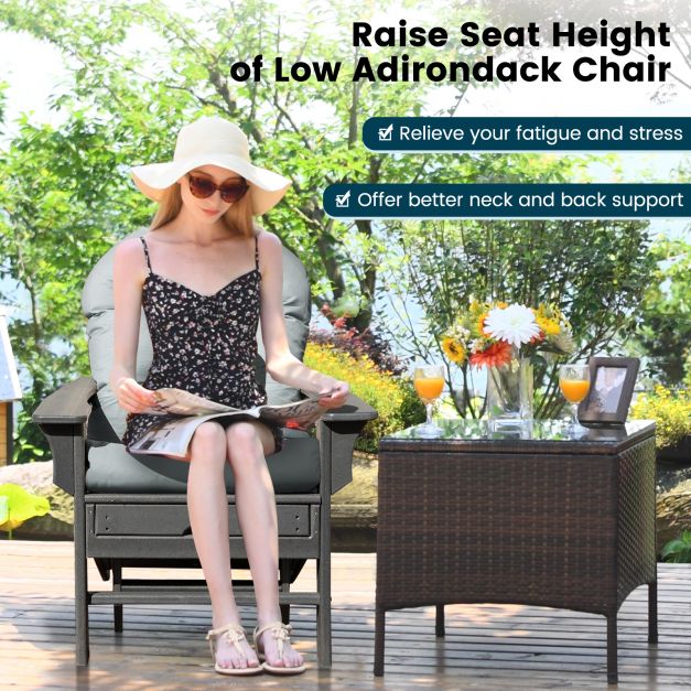12 CM Thick Tufted Patio Adirondack Chair Cushion