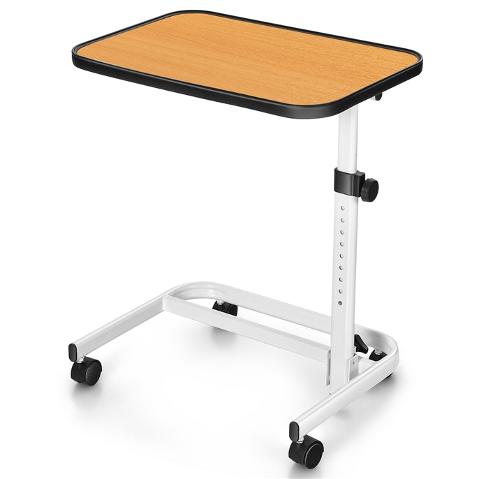 Portable Bedside Table with 9 Level Adjustable Height