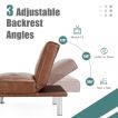 Single Sofa Chair with 3-Position Adjustable Backrest for Home Office