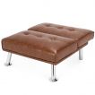 Single Sofa Chair with 3-Position Adjustable Backrest for Home Office