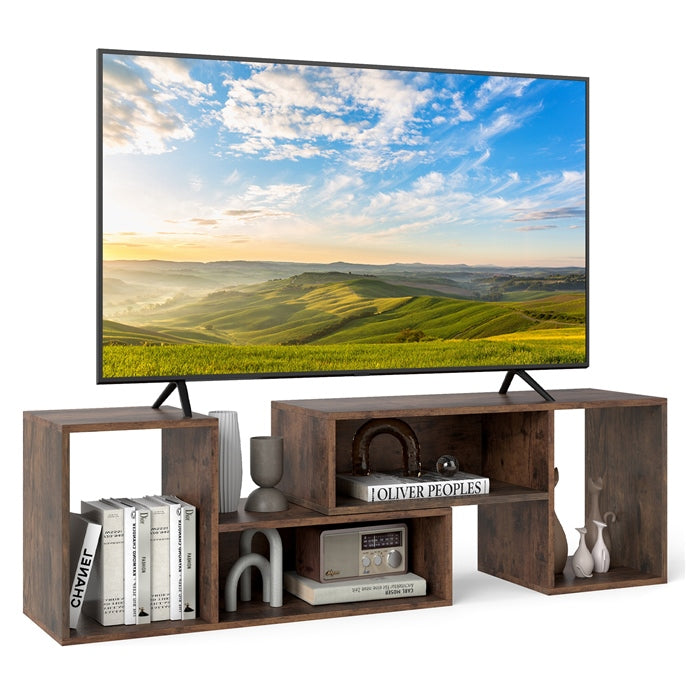 TV Stand for TVs up to 60 Inches, Free Combination Adjustable TV Cabinet Media Entertainment Center