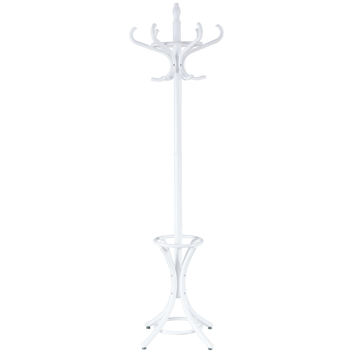 12 Hooks Freestanding Coat Rack with Umbrella Holder