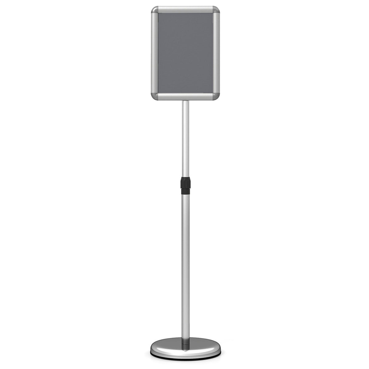 Height Adjustable Sign Holder Stand with Snap-Open Frame