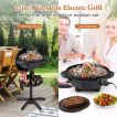 Indoor Outdoor Grill with 2-Zone Non-Stick Grilling Plate
