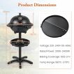 Indoor Outdoor Grill with 2-Zone Non-Stick Grilling Plate