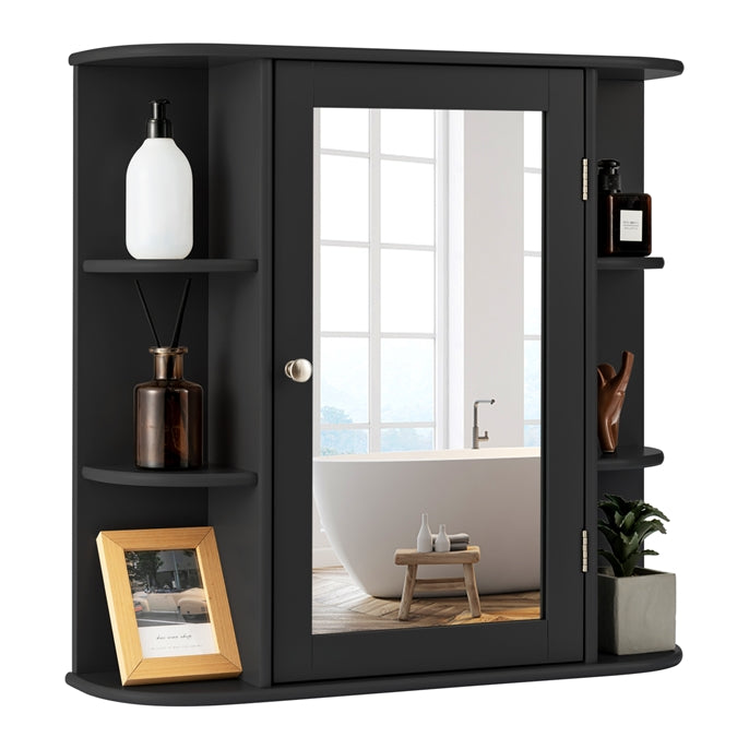 3 Tier Mirrored Wall Mounted Bathroom Cabinet
