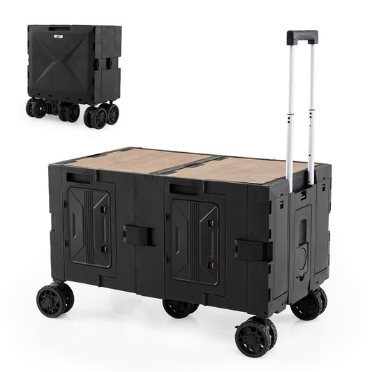 Collapsible Wagon Cart Foldable Utility Cart with Telescoping Handle