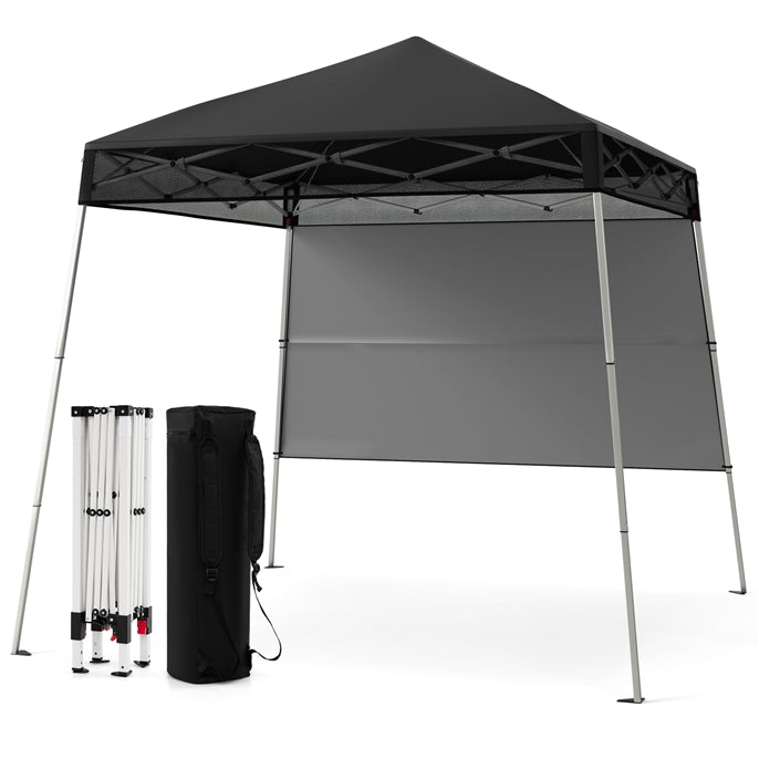Pop up Canopy Tent with 1 Sidewall Outdoor Easy Setup Folding Gazebo Shelter