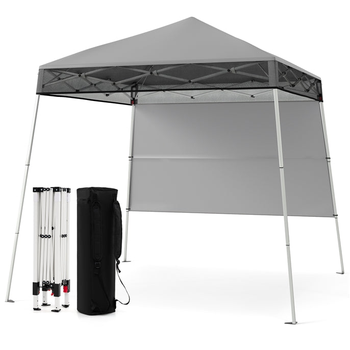 Pop up Canopy Tent with 1 Sidewall Outdoor Easy Setup Folding Gazebo Shelter