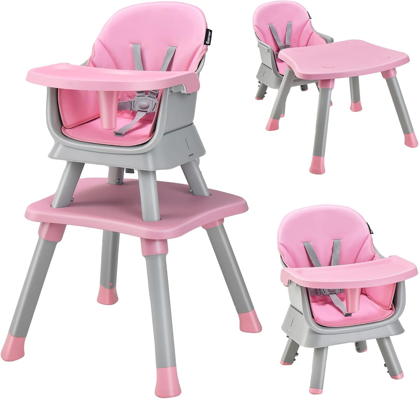 6 in 1 Convertible High Chairs for Babies and Toddlers