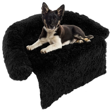 Fluffy Dog Mat Couch Cover Protector with Detachable Washable Cover and Anti-slip Bottom