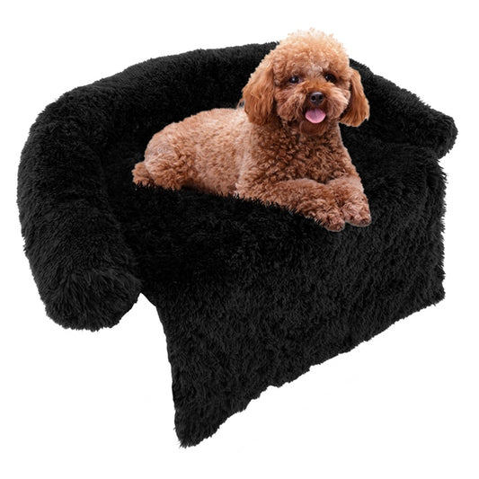 Fluffy Dog Mat Couch Cover Protector with Detachable Washable Cover and Anti-slip Bottom