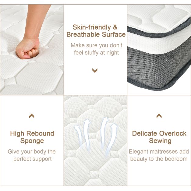 23cm High Density Foam Box-spring Mattress in a Box