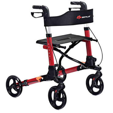 Lightweight Aluminium Folding Walking Mobility Aid With 4 Wheels