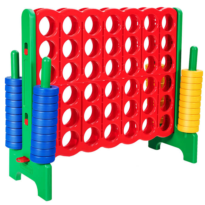 Giant Connect 4 with 42 Jumbo Rings & Quick-Release Slider