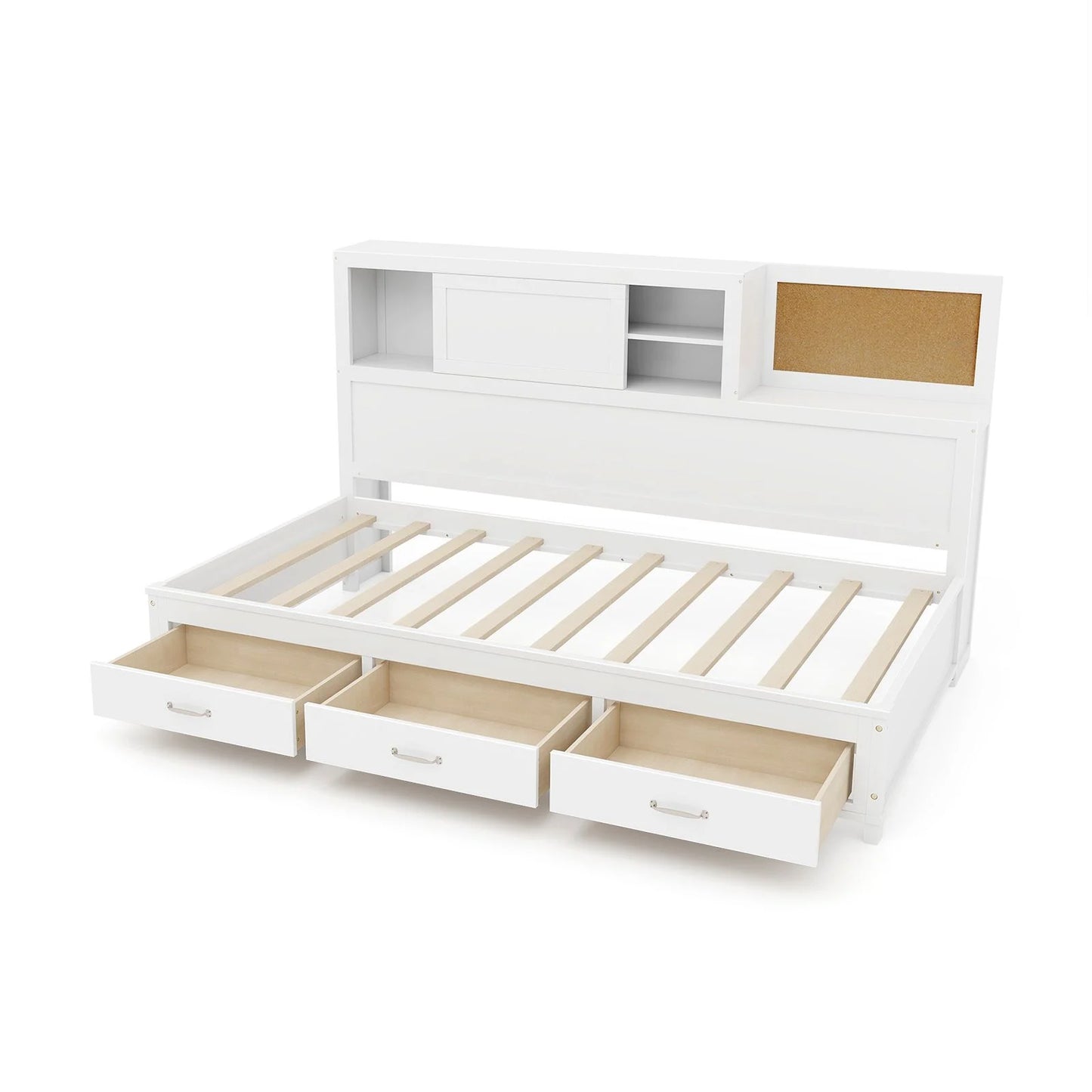 Daybed Frame with 3 Storage Drawers