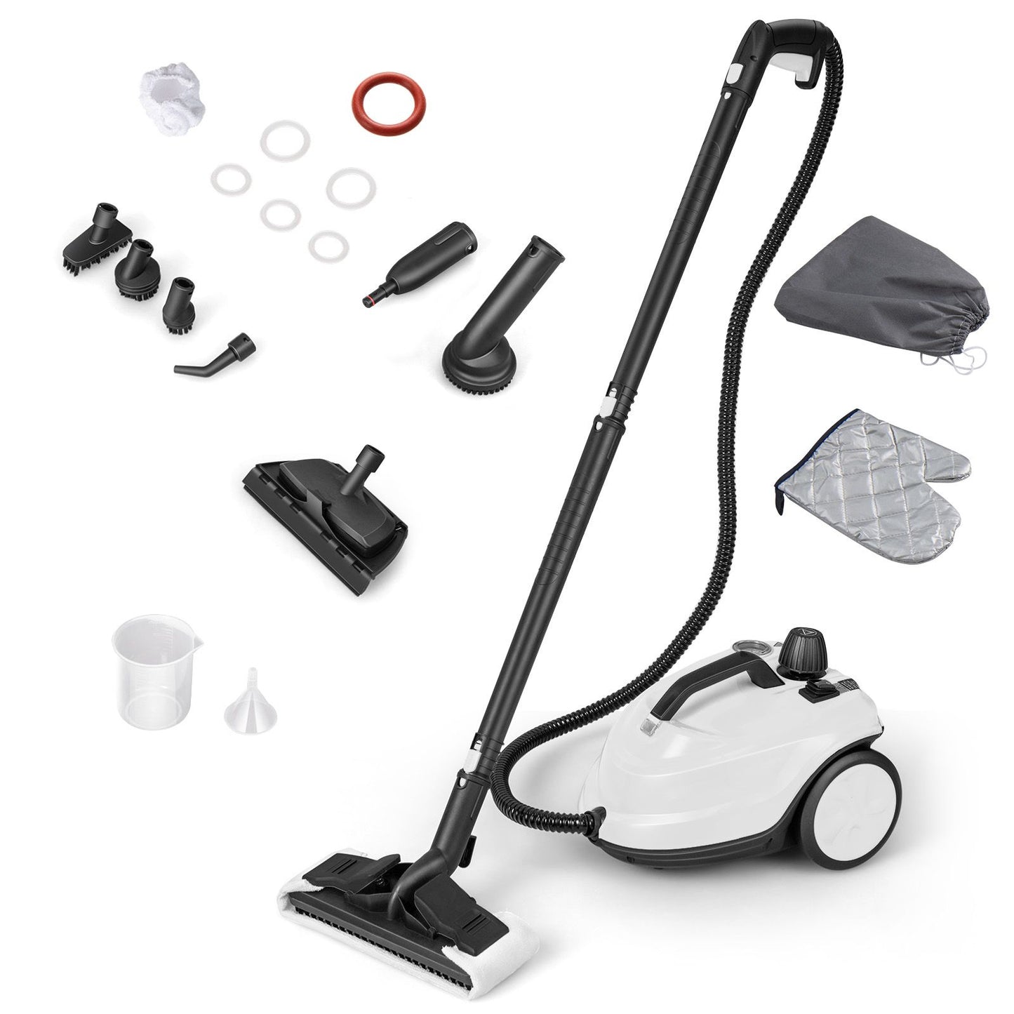 2000W 1.8L Multipurpose Adjustable Steam Cleaner with 13 Accessories