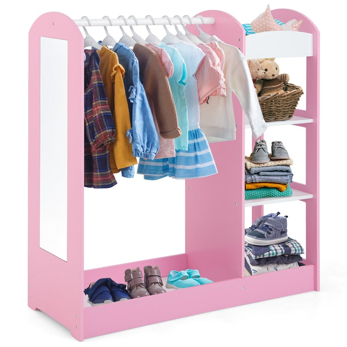 Kids Dress up Storage with Mirror