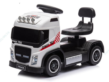 Kids Electric Ride-on Truck with Height Adjustable Seat and LED Lights