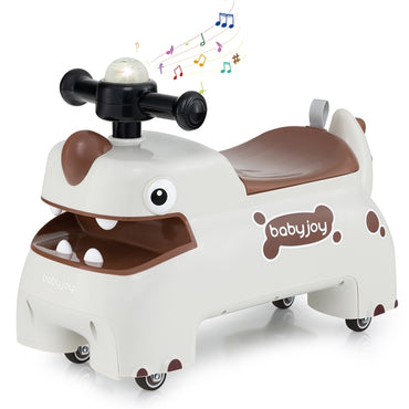 Toddler Ride on Toy with Under Seat Storage with Music and Lights