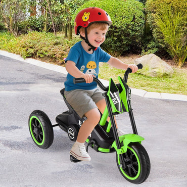 3-Wheel Toddler Bike with Foot Pedals and Steering Handlebars