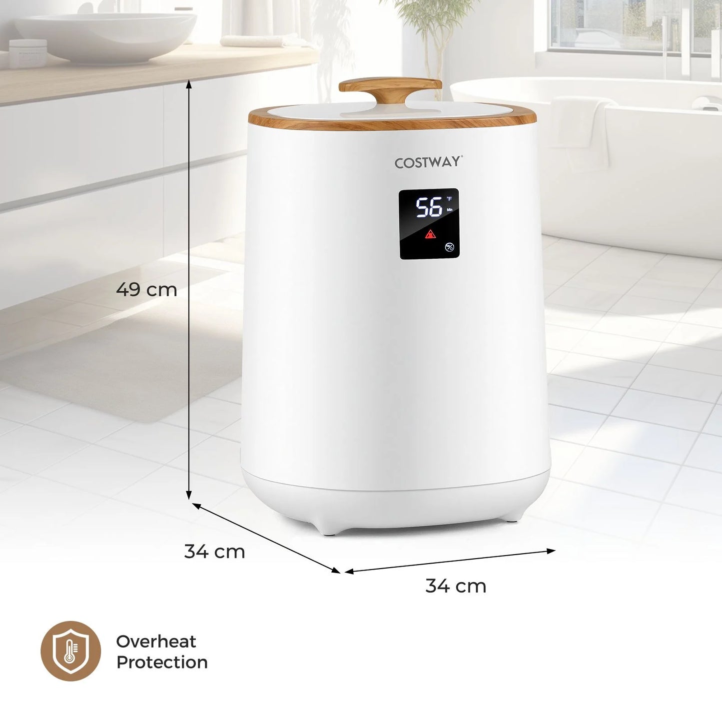 Towel Warmer 18 L Large Blanket Warmer with LED Display and Auto Shut off