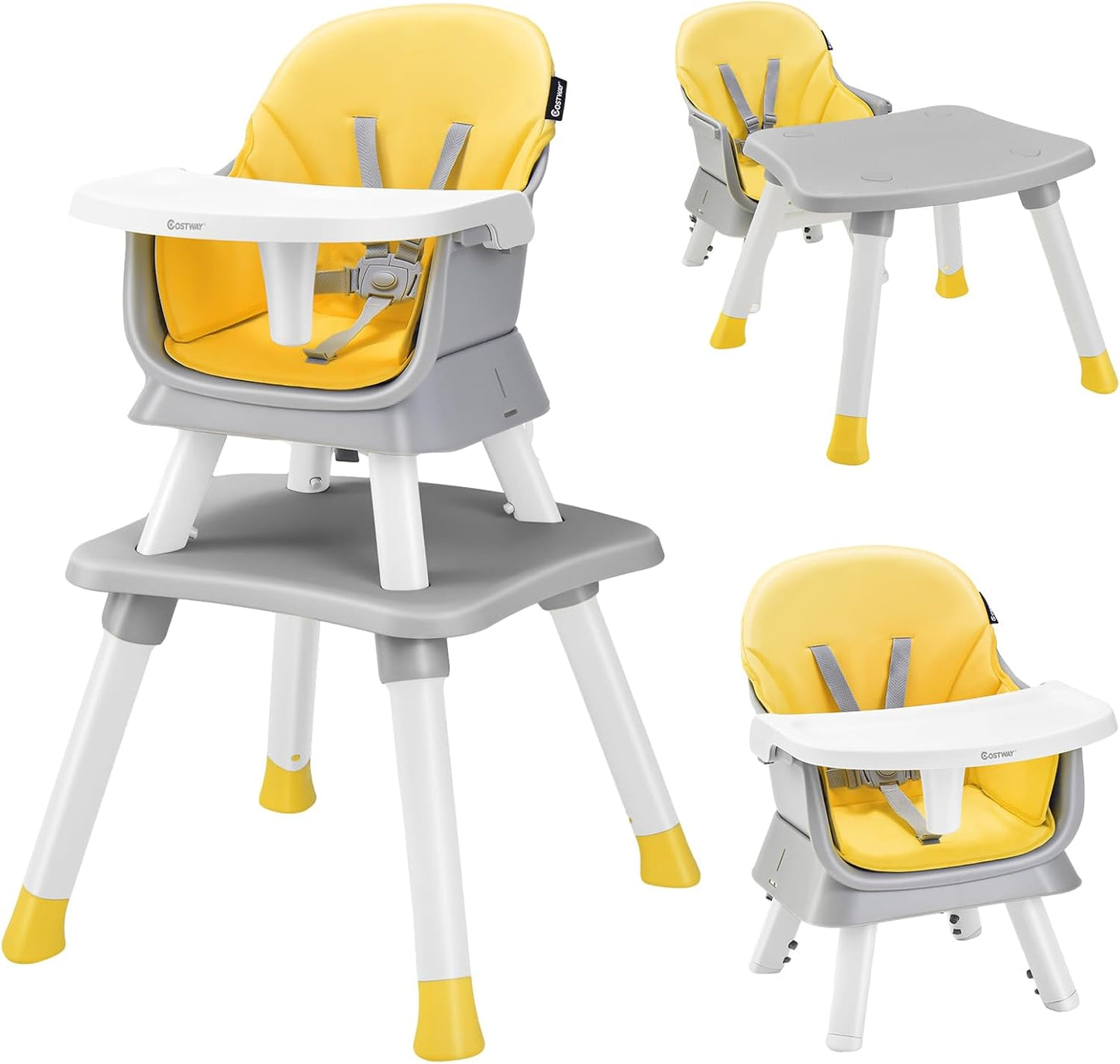 6 in 1 Convertible High Chairs for Babies and Toddlers