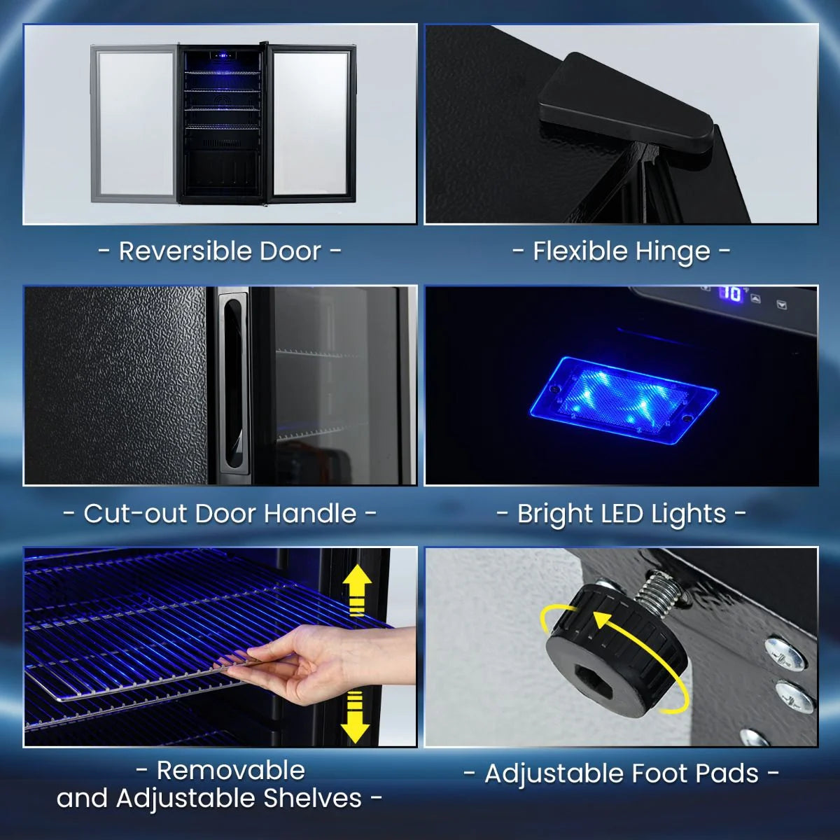 78 L Mini Beverage Refrigerator Cooler