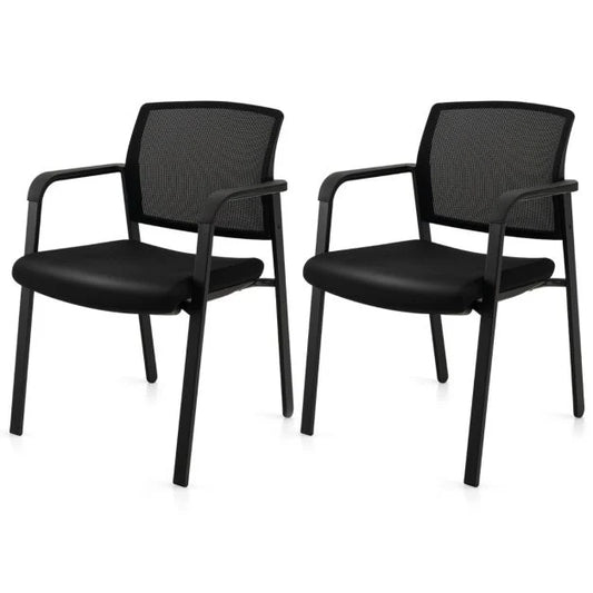 Waiting Room Chairs Set of 2 with Armrests
