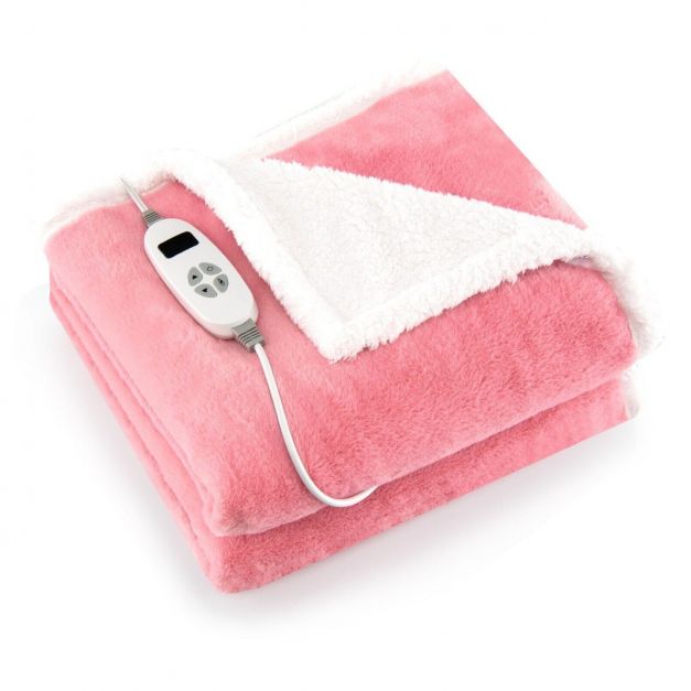 Electric Heated Blanket Throw with 10 Heat Settings