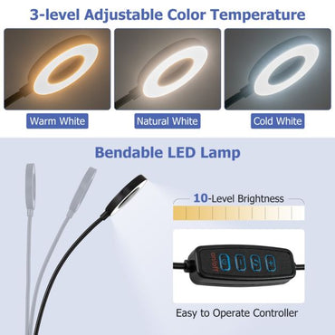 Portable Folding Manicure Nail Table with Electric Dust Collector