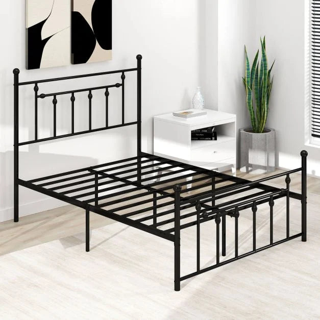 Single/Double/King Size Metal Bed Frame with Headboard