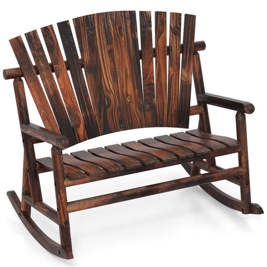 2 Person Adirondack Rocking Chair for Garden