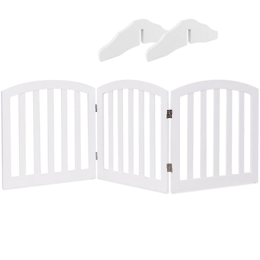61 cm Height Safety Fence with 2 PCS Support Feet for Dog Cat Baby