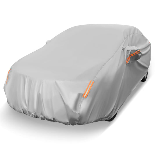 Car Cover for Automobiles Outdoor Full Cover with Cotton Lining Waterproof