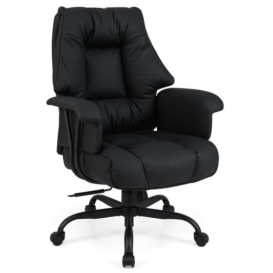 Ergonomic Office Chair with Spring Cushion Seat and Tilting Backrest