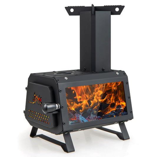 Camping Burning Stove with 2 Cooking Positions