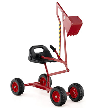 Children Construction Excavator with 2-Handed Controls