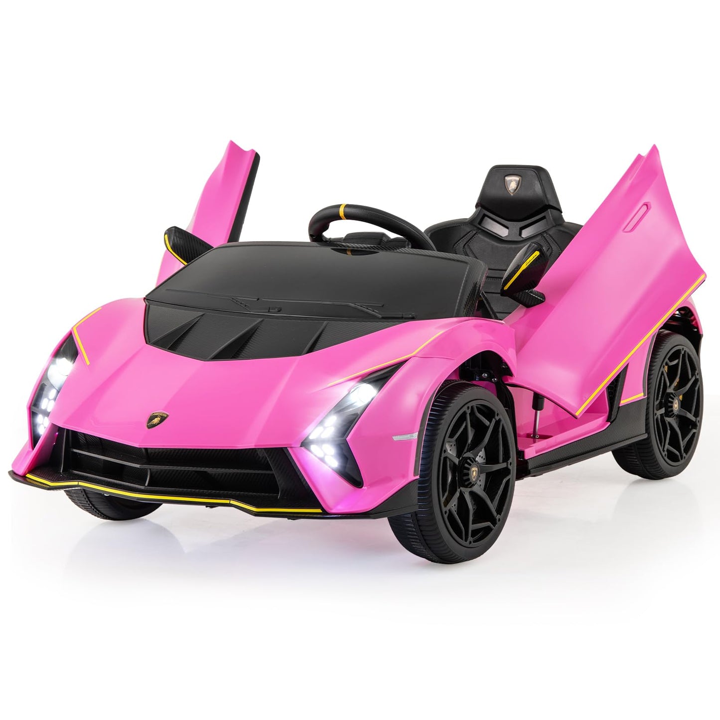 12V Kids Ride on Car 4WD Lamborghini Licensed with 3 Speeds and Music