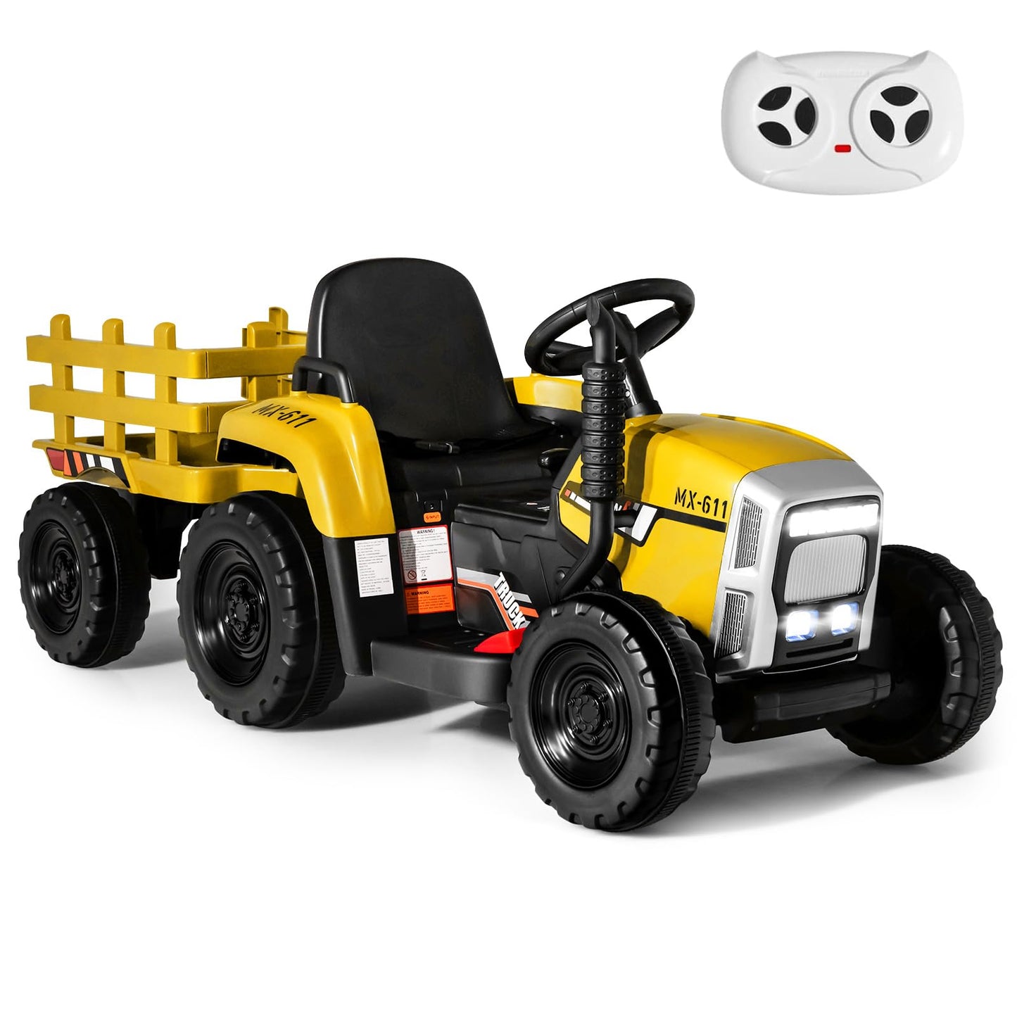 Kids Electric Tractor with Detachable Trailer