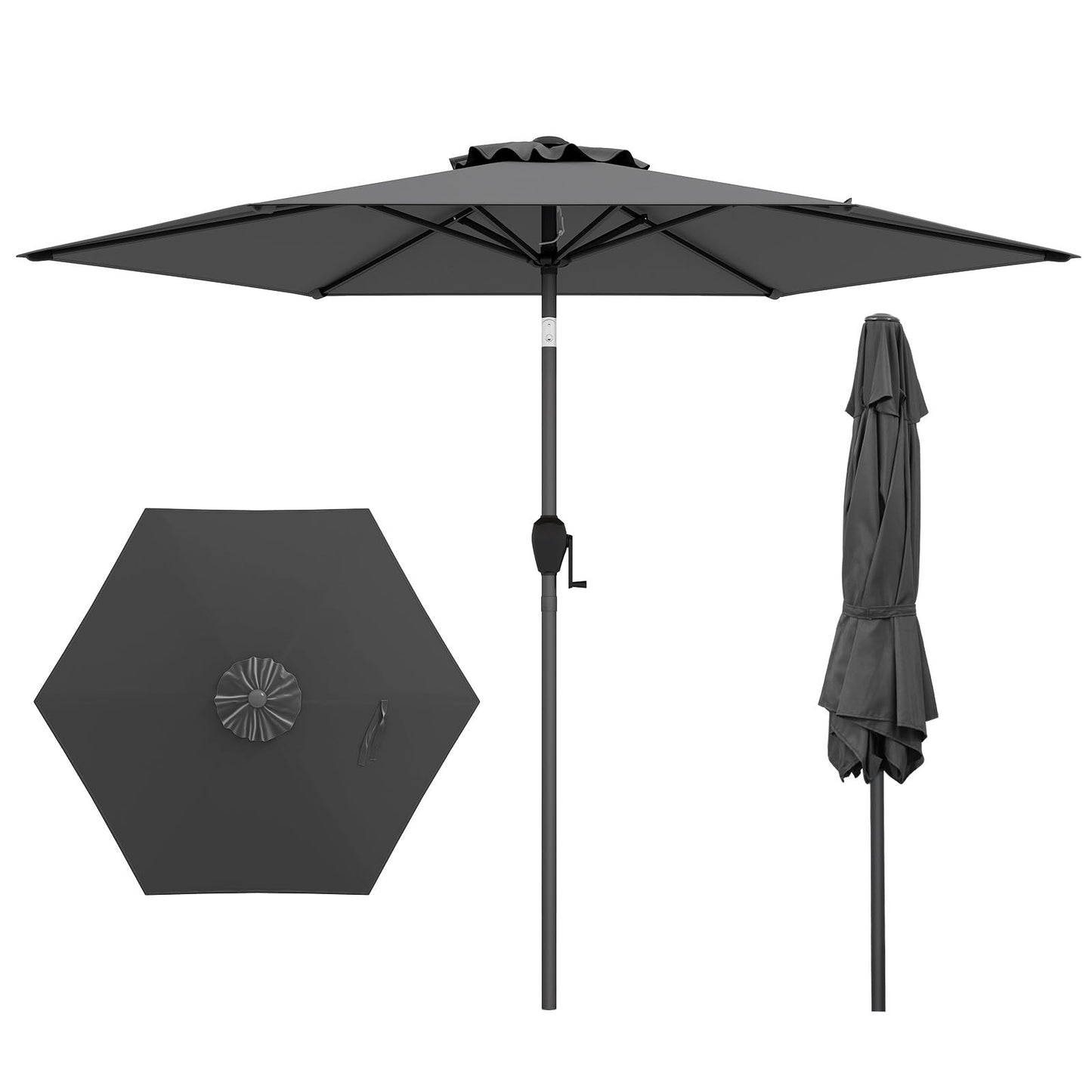 Outdoor Heavy Duty Umbrella with Push Button Tilt