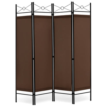 4 Panel Folding Room Divider with Detachable Cloth