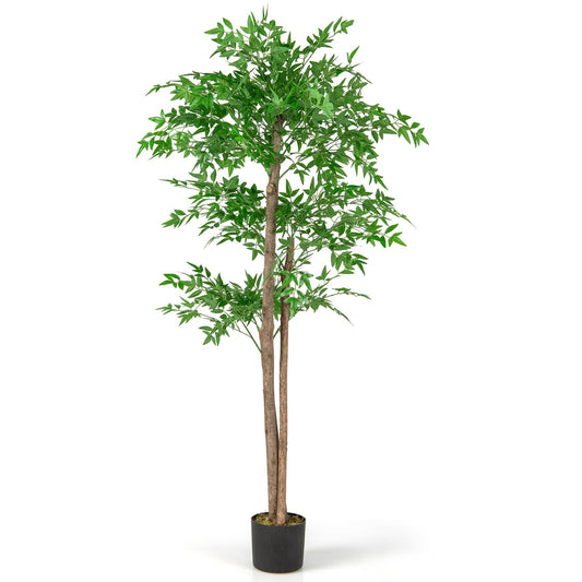 Artificial Bamboo Tree Faux Bamboo Plant with 1020 Leaves