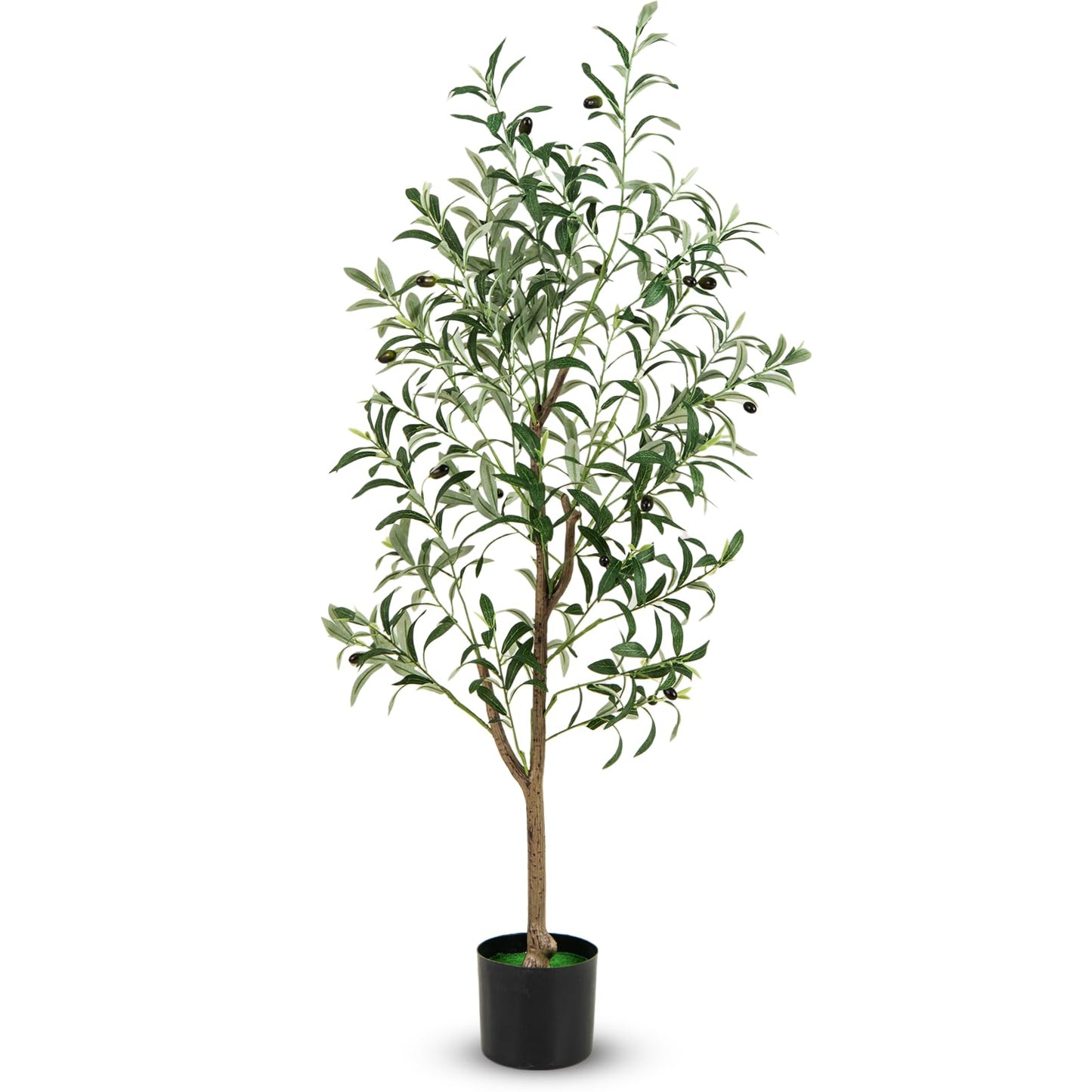 130cm Tall Artificial Olive Tree with Realistic Fruits