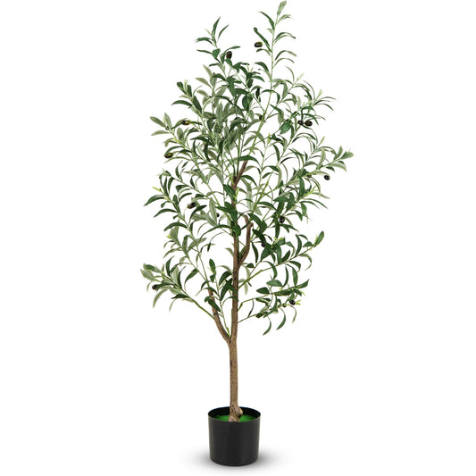 130cm Tall Artificial Olive Tree with Realistic Fruits
