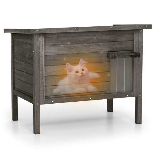 Outdoor Insulated Cat House with All-Round Insulated Styfoam