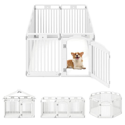 8-Panel 80CM Tall Plastic Dog Panel