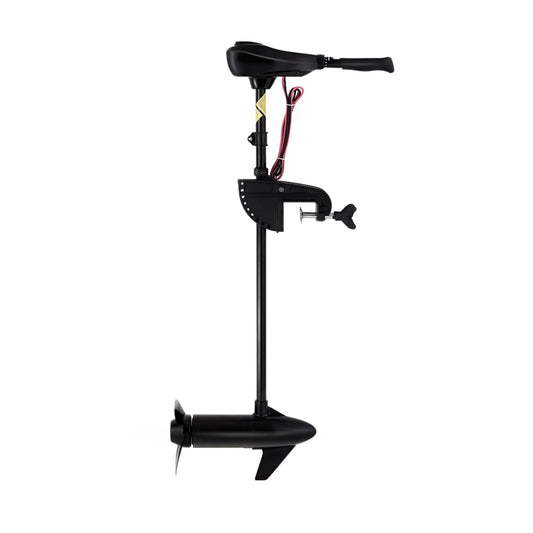 24V 86LBS Transom Mounted Outboard Motor with Telescopic Handle & LED Battery Indicator
