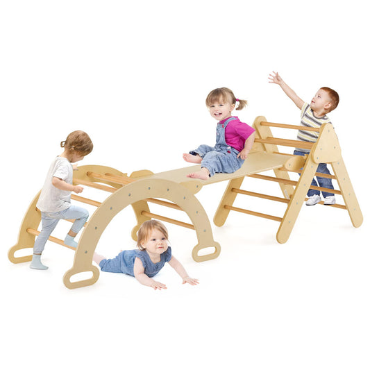 Triangle Climbing Toys with Climbing Triangle Arch Ramp