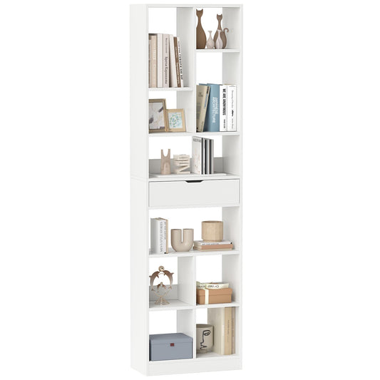 Modern Storage Bookshelf with Drawer for Living Room
